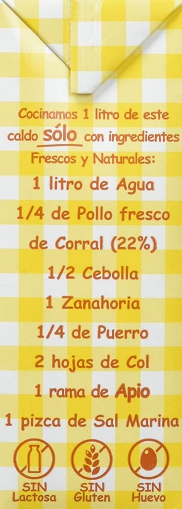 Aneto 100% Natural - Caldo de Pollo 0% sal - caja de 6 unidades de 1L keto