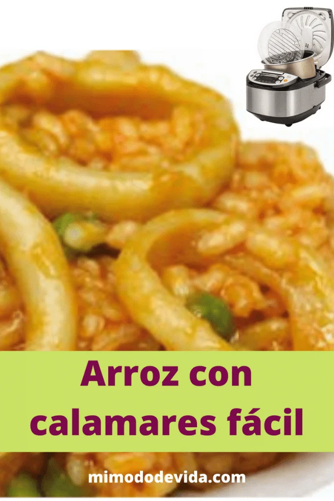 Receta Arroz con calamares con robot programable