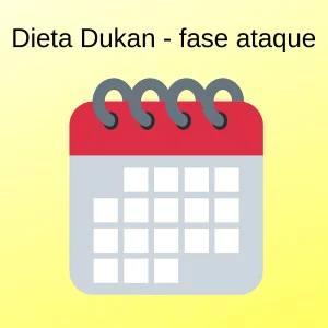 Menú semanal Dukan Fase ataque