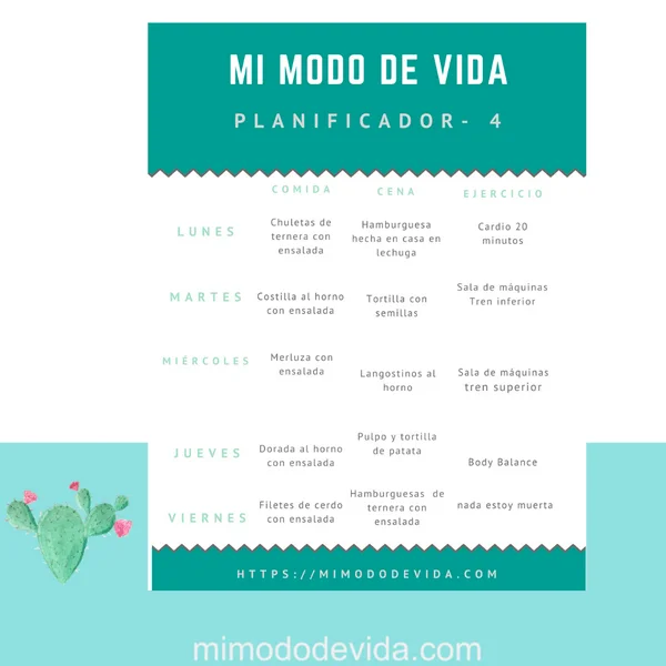 Planificador de menús saludables 4
