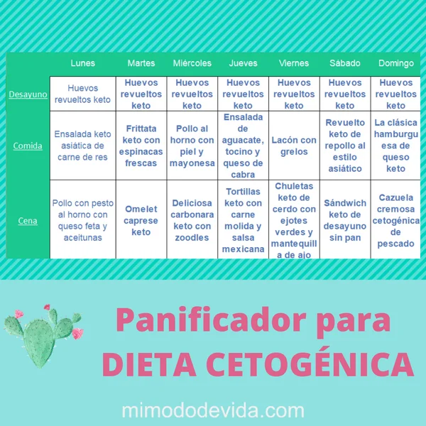 Planificador de dieta cetogénica
