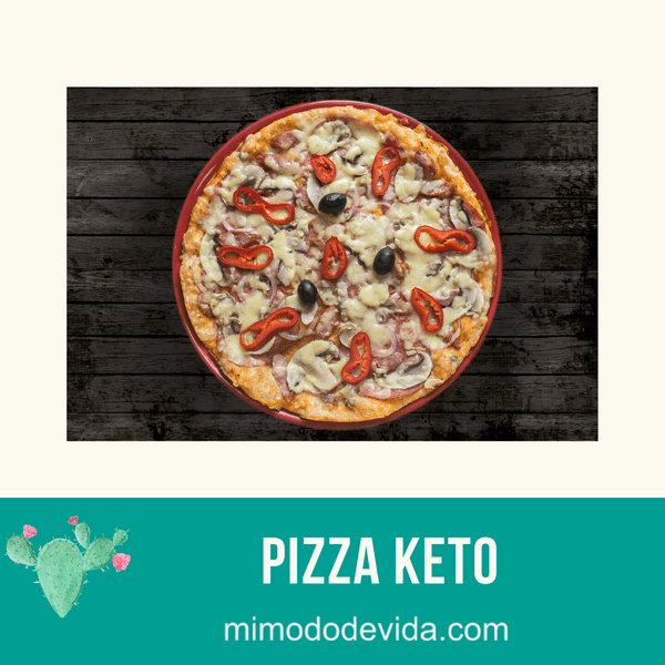 Receta Pizza Keto muy fácil de preparar