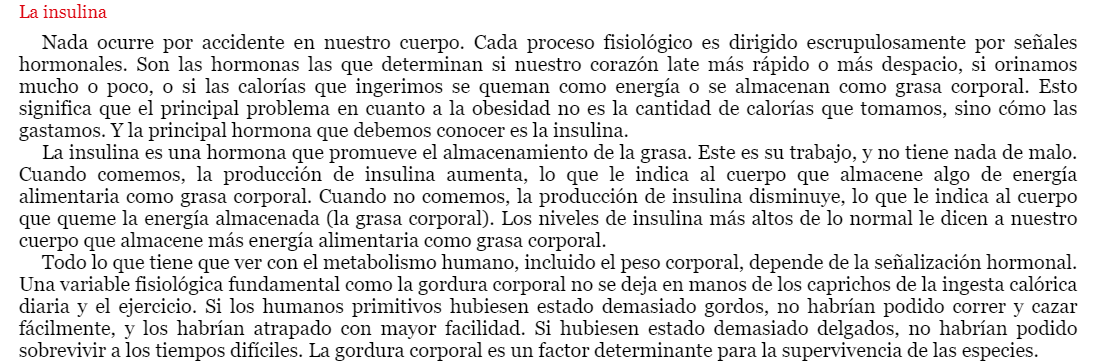 Las hormonas controlan nuestro peso