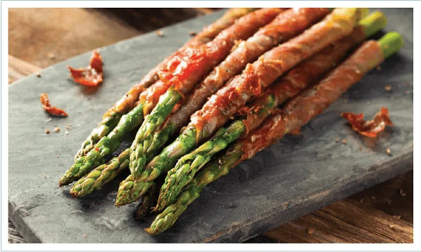 Receta Espárragos con jamón serrano
