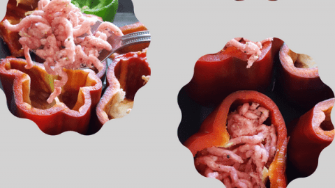 Receta Pimientos rellenos de carne picada