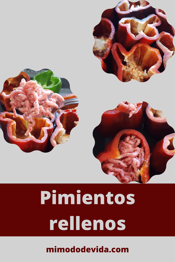 Receta Pimientos rellenos de carne picada