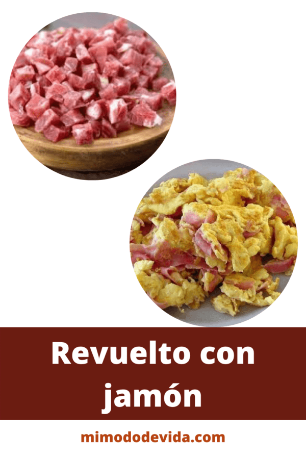 Receta Revuelto con jamón