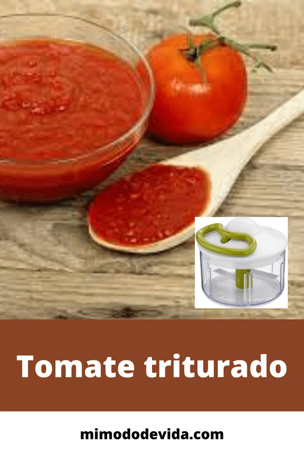 Cómo conseguir tomate triturado de forma natural