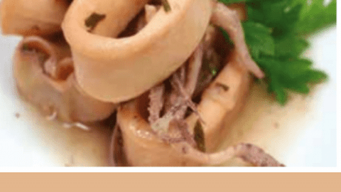 Receta Calamares encebollados