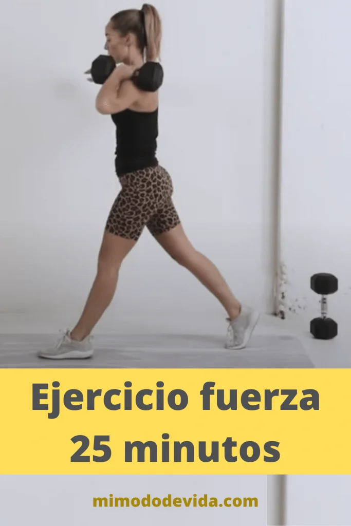 Ejercicio 25 minutos con mancuernas