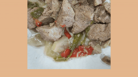 Receta Estofado de cerdo en vaporera Lekué