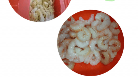 Receta Repollo con gambas