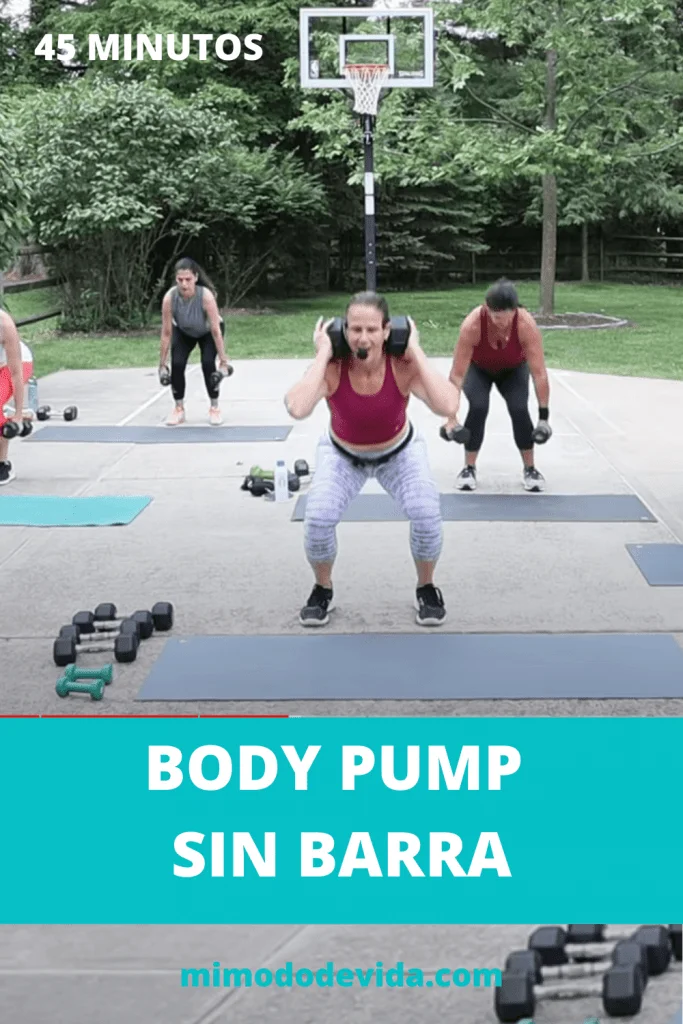 Body Pump con mancuernas sin barra