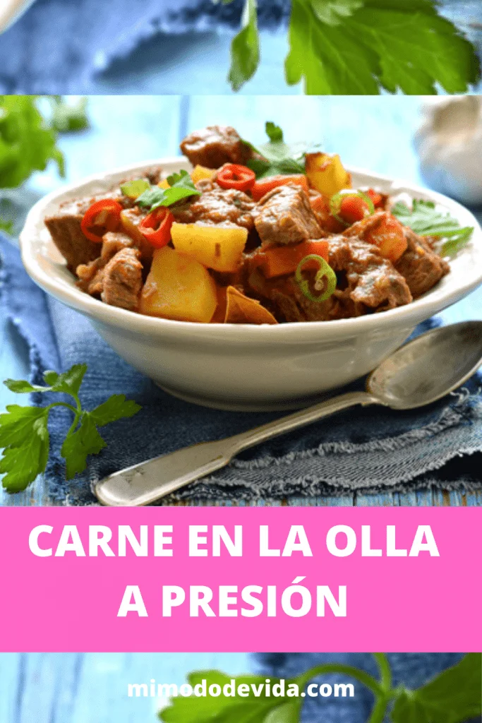 Receta CARNE EN LA OLLA A PRESIÓN