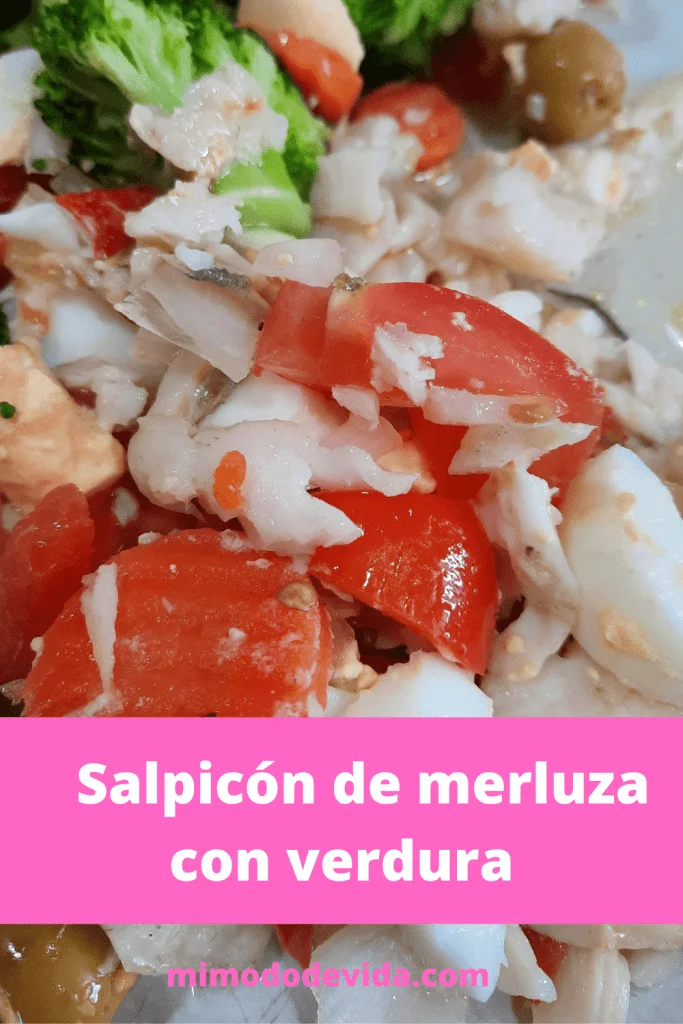 Salpicón de merluza con verdura