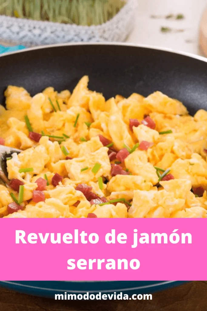 Receta Revuelto con jamón