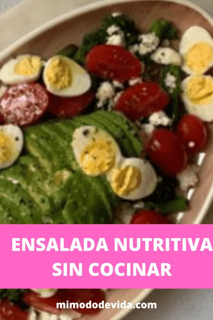 Ensalada sin cocinar nutritiva