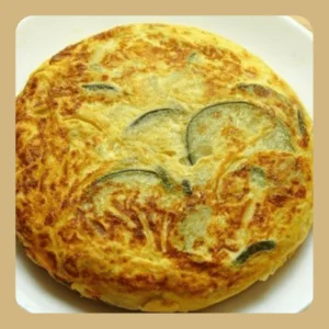 Tortilla de calabacín en robot Master Cuisine