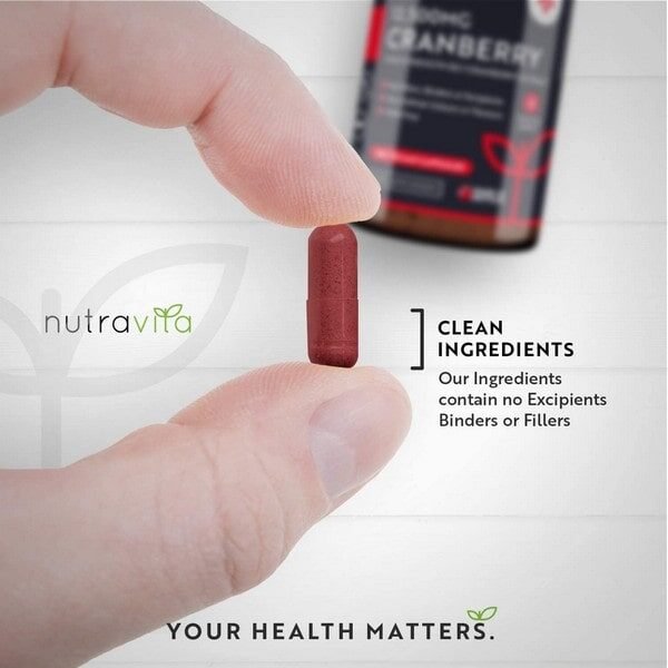 Arándano Rojo Capsulas 12,500 mg - 180 Cápsulas Apto Para Veganos - Suministro para 6 Meses - Extracto de Arándanos de Alta Potencia por Porción - Producto