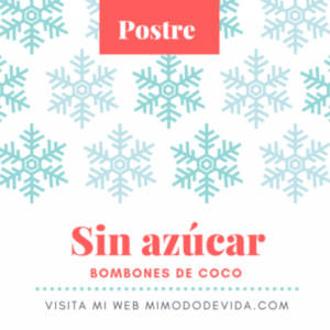 Bombón de coco sin azúcar