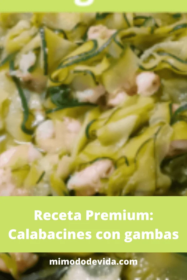 Spaguettis calabacín