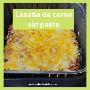 Carne picada con queso fundido