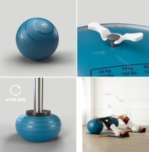 Fitball Pelota Pilates Resistente Talla S - 55 cm Turquesa