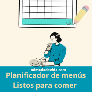 #4 Planificador Listo para comer. Planificador de menús con platos cocinados en tupper