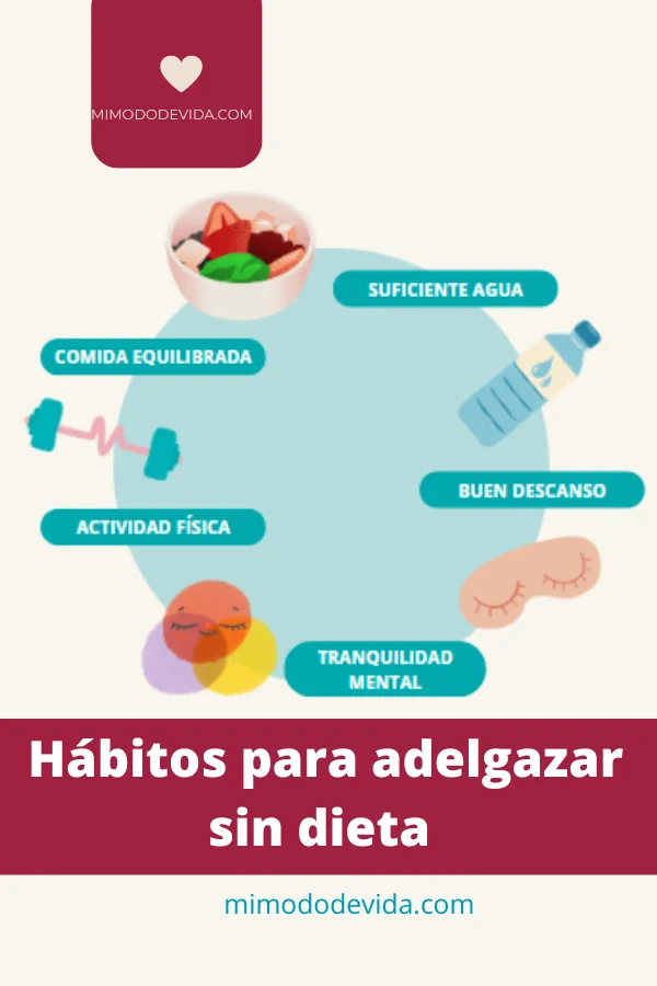 Adelgazar sin dieta gracias a buenos hábitos
