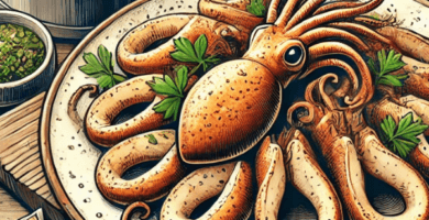 Calamares a la plancha en inglés