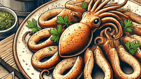 Calamares a la plancha en inglés