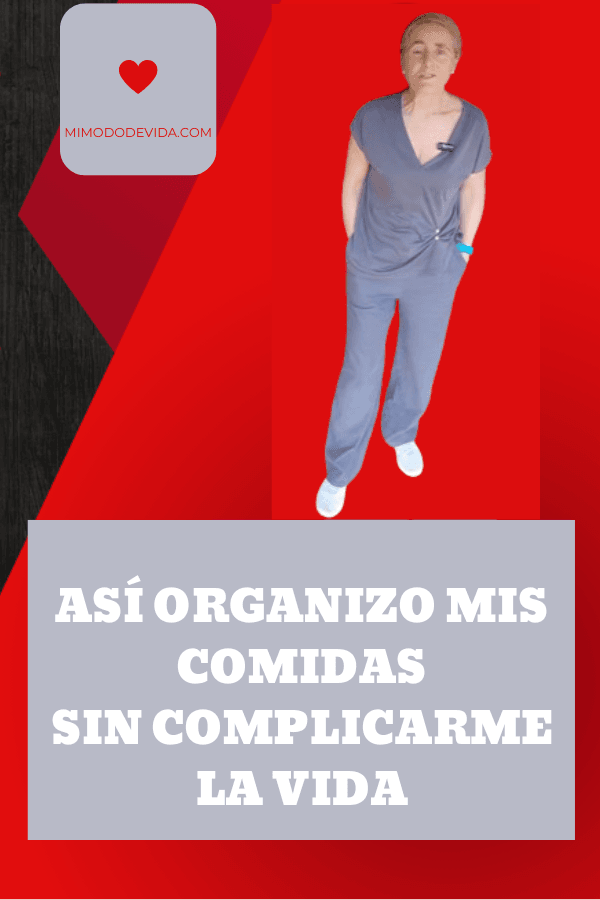 organización de menús