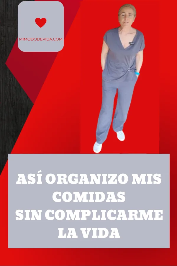 organización de menús
