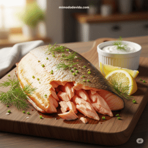 Trucha asalmonada al horno