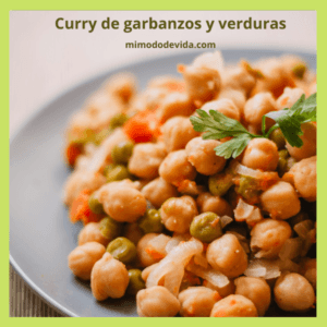 receta de curry con garbanzos