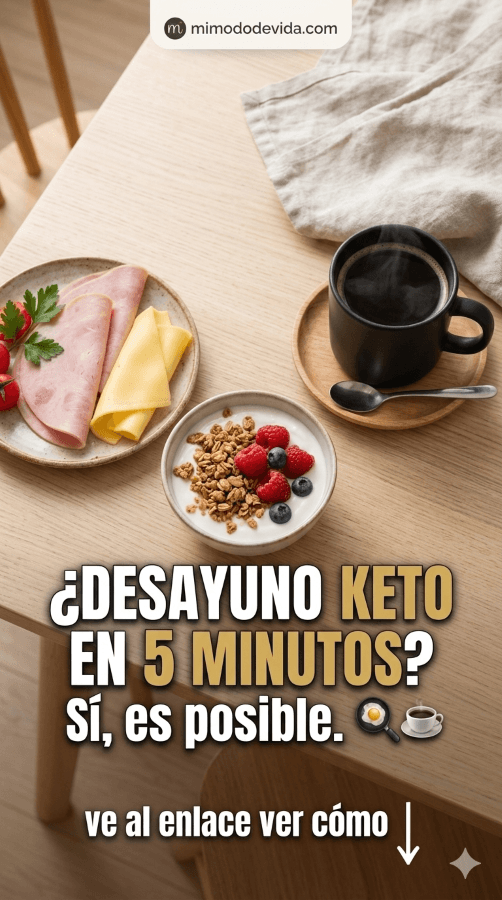 ¿Desayuno Keto en 5 minutos? Sí, es posible