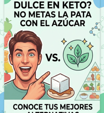 Infografía comparativa de eritritol y glicina para endulzar comidas en la dieta cetogénica - mimododevida.com