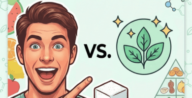 Infografía comparativa de eritritol y glicina para endulzar comidas en la dieta cetogénica - mimododevida.com