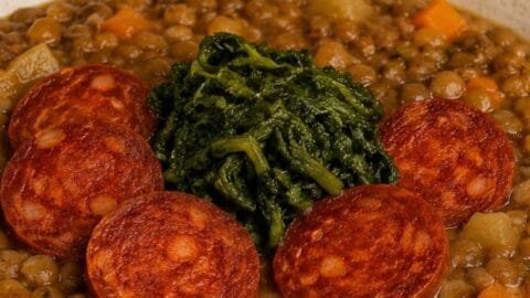 receta de lentejas