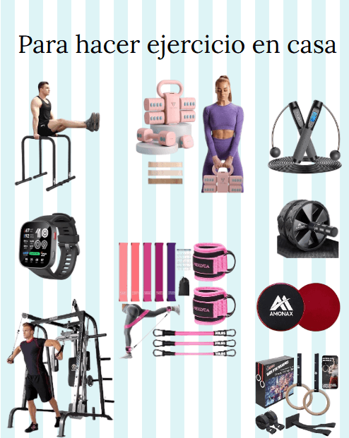 Material deportivo para hacer ejercico en casa